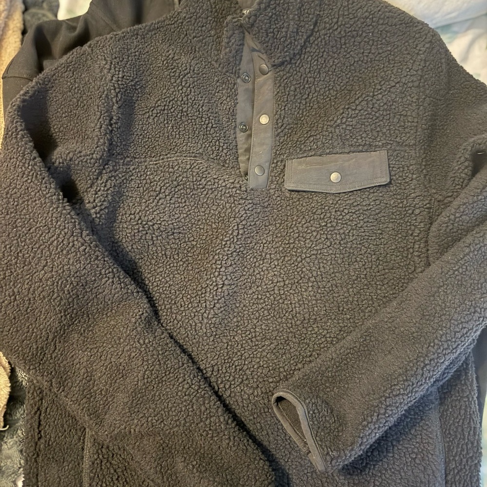 Cozy Black Fleece Pullover
